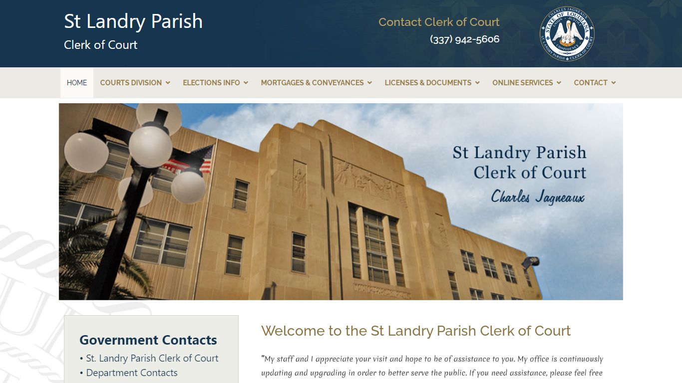 St Landry Parish Clerk of Court | Opelousas, LA